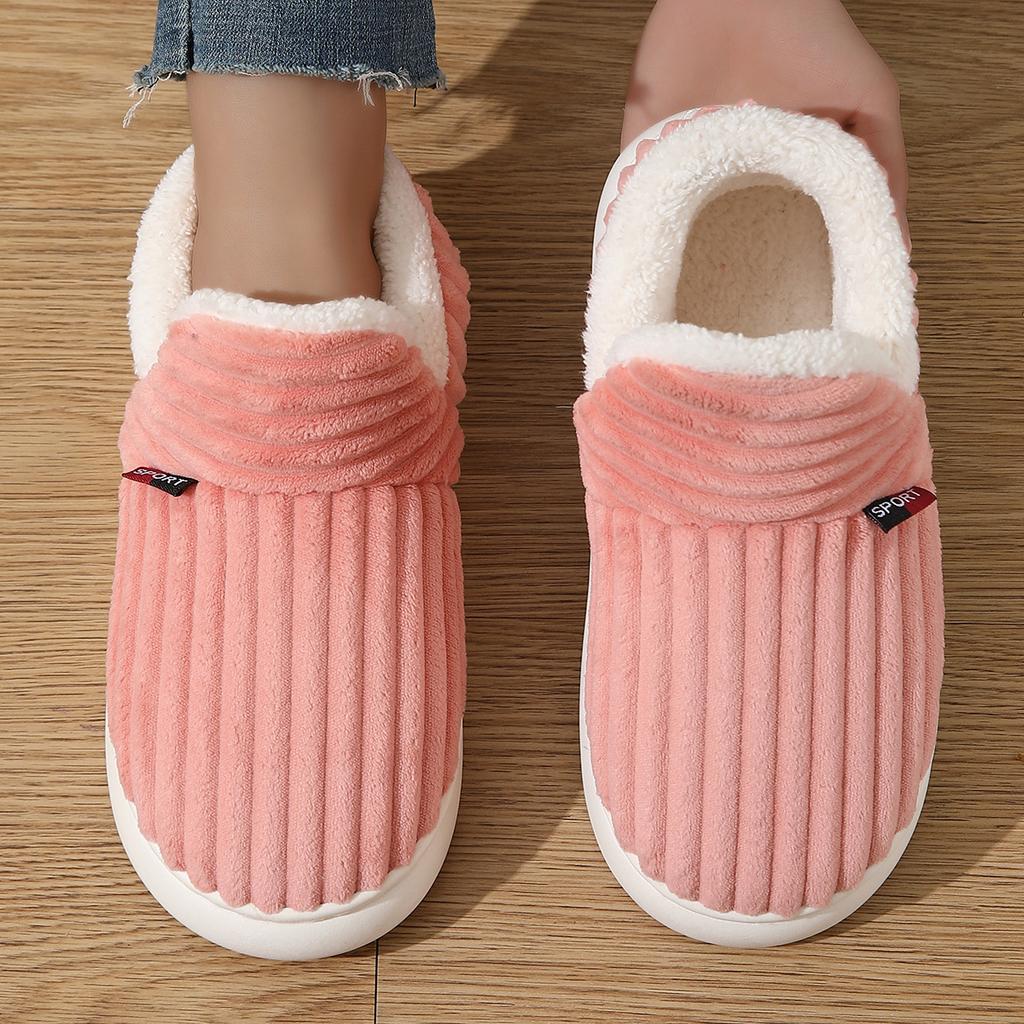 Fashion Litfun Furry Snow Boots For Women Men Winter Leisure Cotton Shoes Thick Bottom Anti-slip Ankle Boots Fuzzy Warm Outdoor Slippers