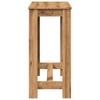Vidaxl Tavolo da Bar, Rovere Artisian, 102X50X103,5 Cm