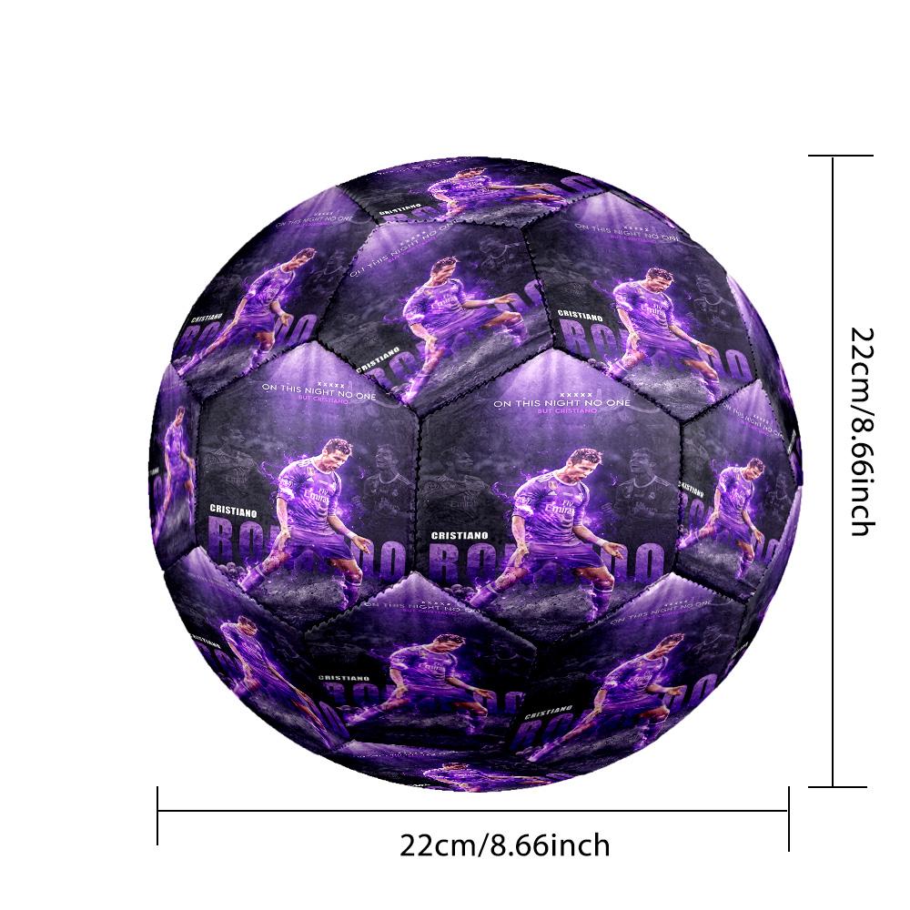 Cristiano Ronaldo Cr7 Evolution Football Size 5 Football Machine-Stitched Indoor/Outdoor Training and Matches perfect gift for sports enthusiasts