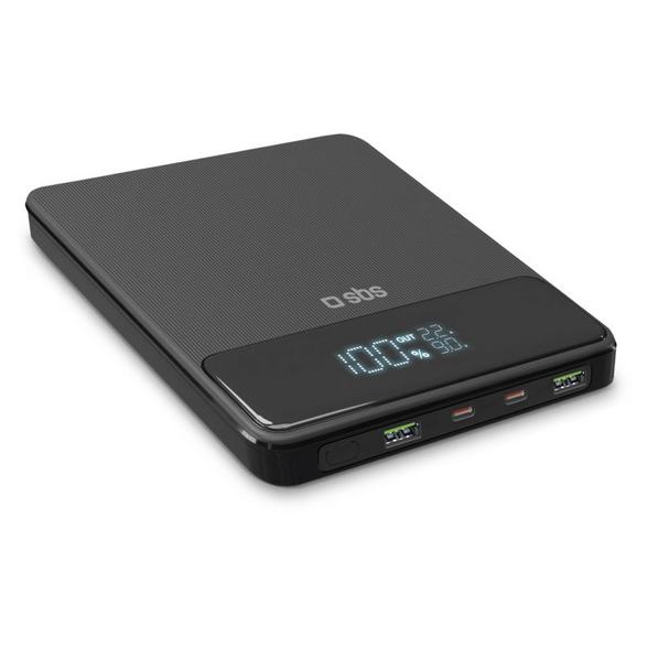 Powerbank sbs power lite lcd 20000 mah 100w delivery black