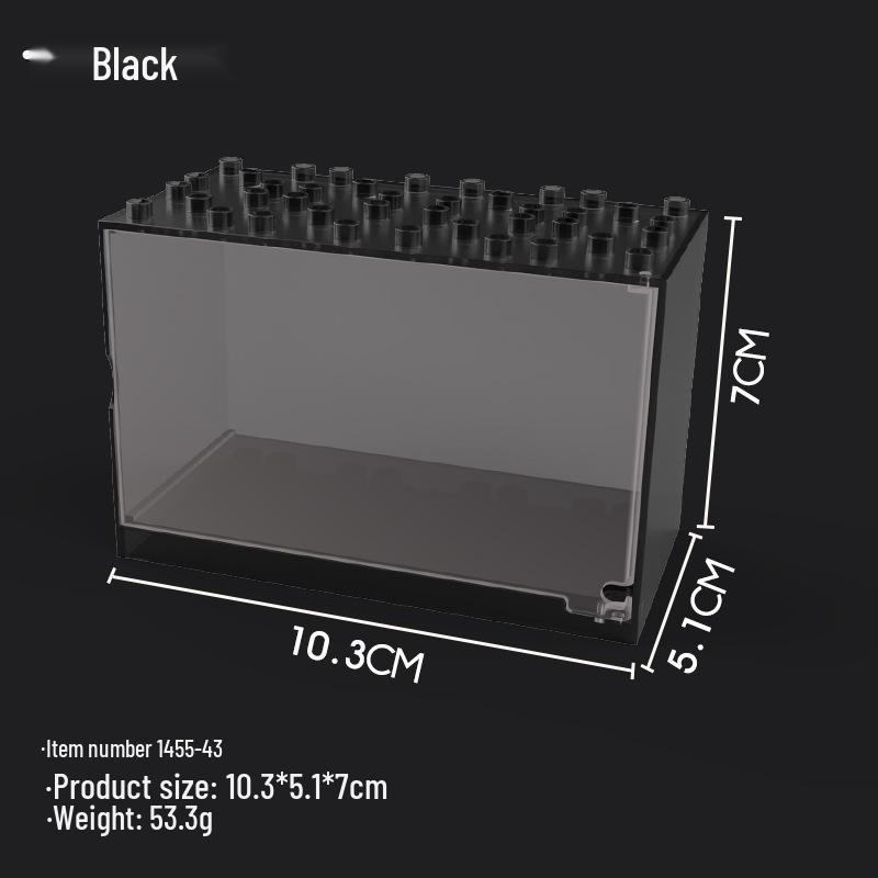 Stackable Minifigure Display Box for Lego - Transparent, Dustproof, Three-Layer Storage, No Assembly Required.