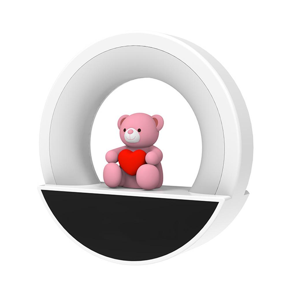 LED Bear Night Light Dimmable Wall Light with Remote Control Plug In Sleeping Light Cute Atmosphere Light for Children