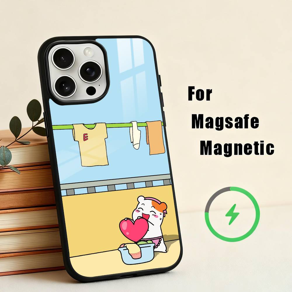 L-Lovely O-Oruchuban E-Ebichu Phone Case For iPhone17,16,15,14,13,12,11 Plus,Pro Max Magnetic For Magsafe Wireless Charging