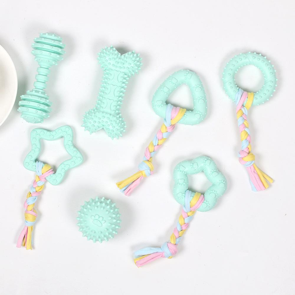 Cross-Border Pet Chew & Teaser Toy for Dogs & Cats – Teething, Training, Amusement: Small Dog Cloth Rope Knot.
