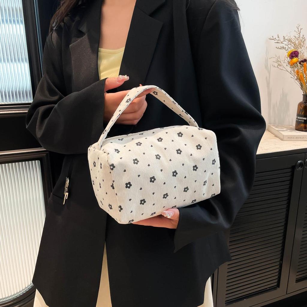 Floral Large-Capacity Girly Pencil & Makeup Case