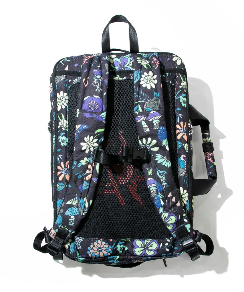 [go slow caravan] 347003 600D All-Over Print 3-Way Travel Bag All-Over Print 1 Free