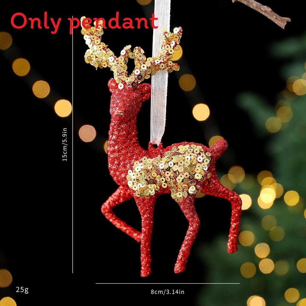 Creative Christmas Tree Snowflake Star Shaped Pendant Holiday Decoration Props For Festive Scene Setting