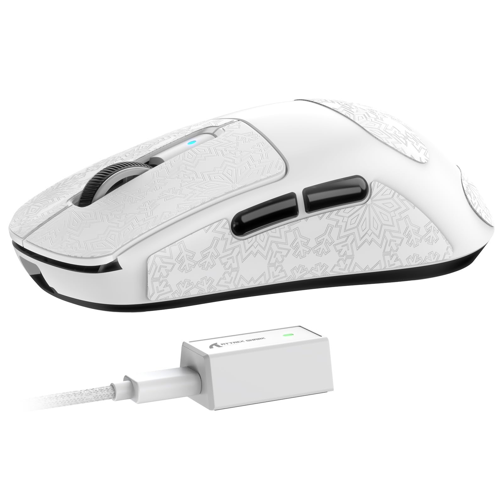 

ATTACK SHARK R6 39g Gaming PixArt PAW3950MAX Gaming 42000 Nordic 52840 Continuous Wireless Optical Microswitches Million FPS Game Office Mouse for білий