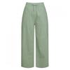 [Shop  ] Women S waiStbanding 2 Size 4 Color Wide Straight pantS Yf Wpt 21238 Khaki
