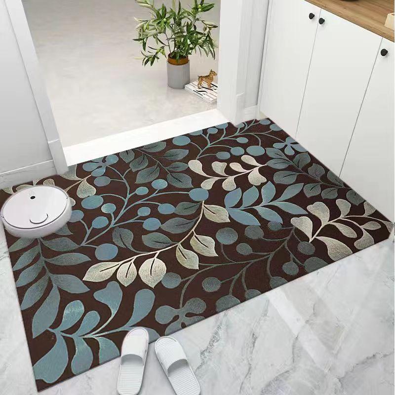 Entrance Floor Mat, Bathroom Absorbent Non-slip Mat, Bathroom Foot Mat, Door Mat, Entrance Door, Bedroom Carpet Mat, Household