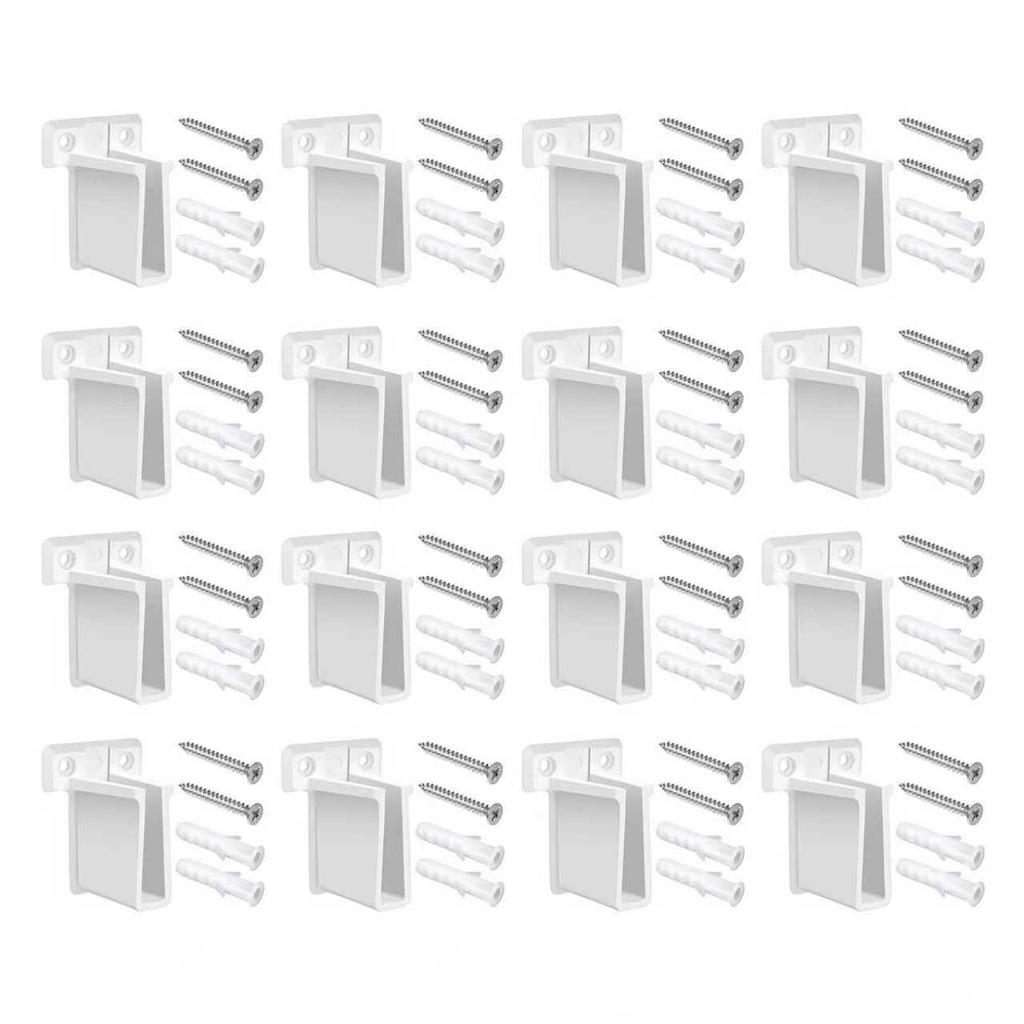 Pack of 6 Plastic Shelf  for Closet Organizers Systems Includes Screws