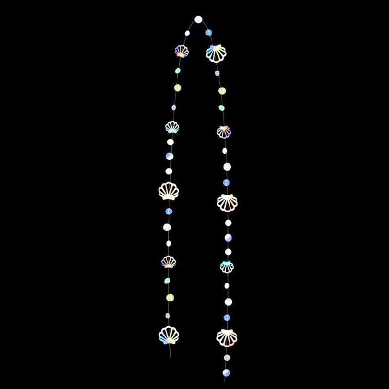 1/4pcs Ocean Series Mermaid Shell Latte Art Hanging Ornament Birthday Party Packaging Hanging Ornament