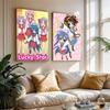 Cartoon L-Lucky S-Star ANIME   Classic Vintage Posters Whitepaper Prints Posters Artwork Kawaii Room Decor