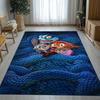 Tappeto Aree Antiscivolo Cartoon Zootopia Judy Nick per Soggiorno, Tappeto Morbido per Camera da Letto, Stanza dei Giochi dei Bambini, Divano, Zerbino Decorazione Casa Regalo