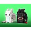 Platinum Brick MOC-207603: Toothless & Light Fury Square Head - How To Train Your Dragon