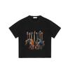 Black T Shirt with Electric Guitar Print for Music Lovers Casual Wear