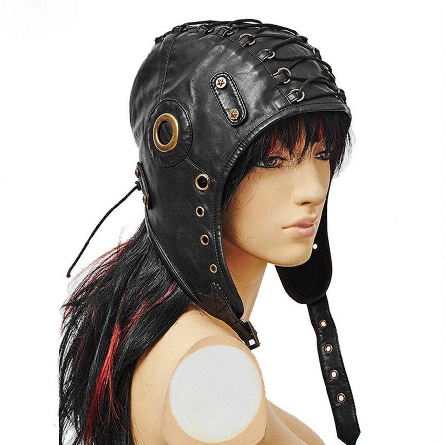 Leather Aviator Hat Leather Helmet 