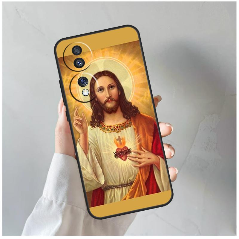 God Jesus For Honor Magic 5 6 7 8 Pro Case For Honor 200 400 Lite 50 70 90 X8c X8b X9a X9b X9c X9d Win