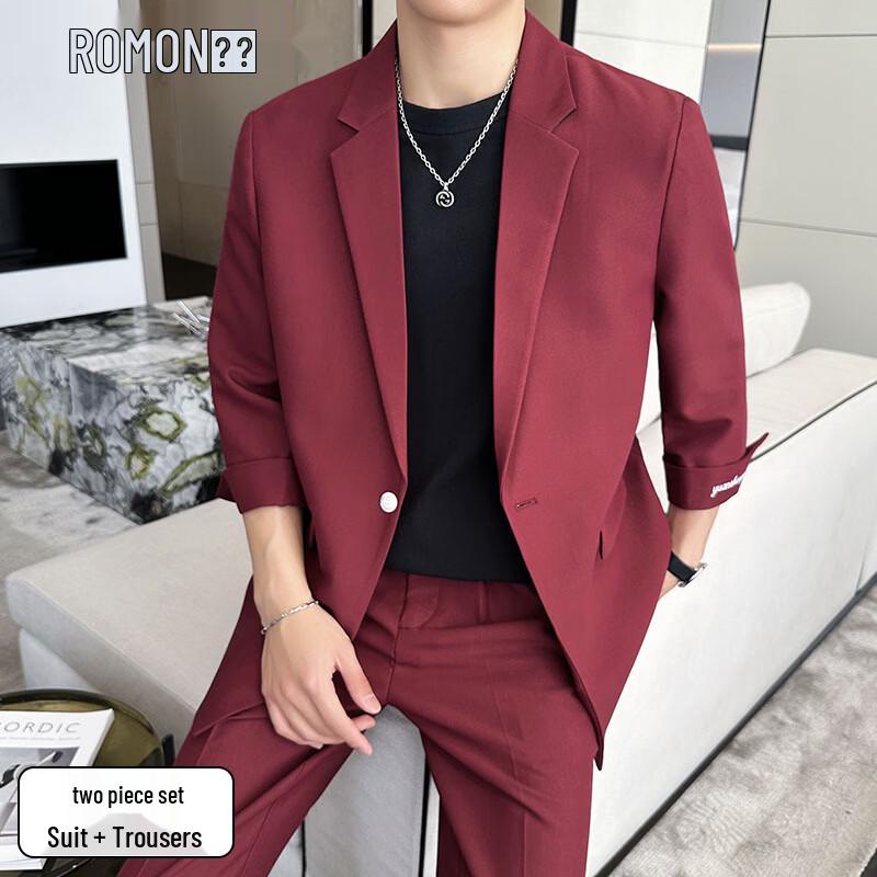 Romon Men s Business Suit Set S