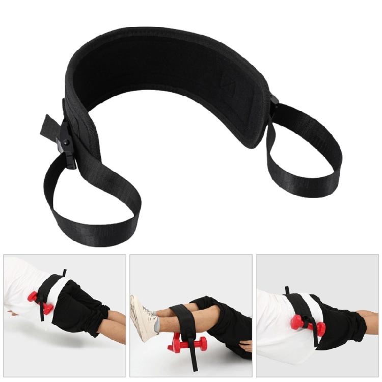 Adjustable NonSlip Exercise Bridge Belt Exercise Hip Thrusts Belt Foldable Band for Dumbbells, Kettlebells, Plates