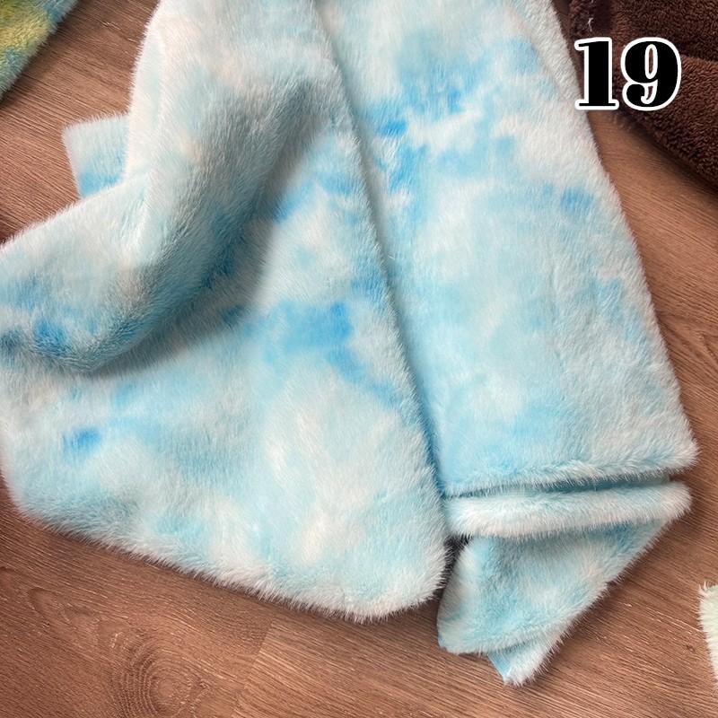 30x50cm Teddy Short Plush Fabric Elastic Doll Pillowcases Toys Diy Sewing Cloth Velvet Plush Handmade Sewing Quilting Fabric