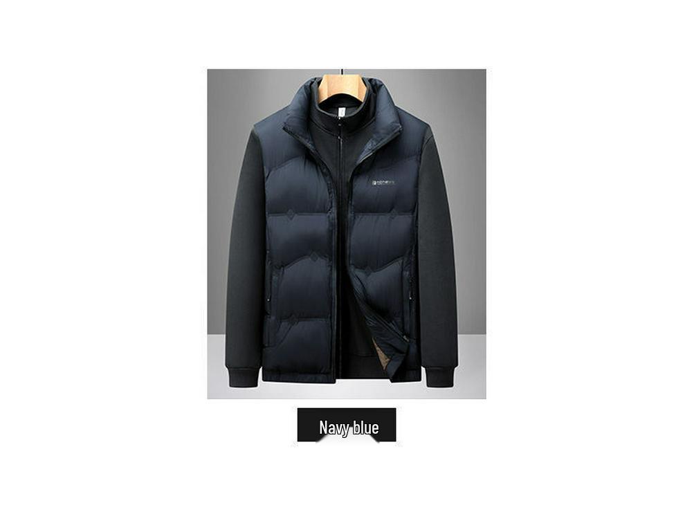 2025 Men's Thickened Warm Winter Cotton Jacket - Casual Cold-Proof Outerwear Vest
