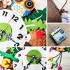 Handgefertigte DIY Wanduhr Tier Frucht Uhr Vliesstoff Niedliche Marine Uhr Für Kindergarten Heimdekorationen Kinder Schlafzimmer Dekor