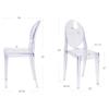 Transparent Ghost Devil Chair Ins Northern Europe Plastic Crystal Makeup Chair Modern Concise Originality Dining Chair