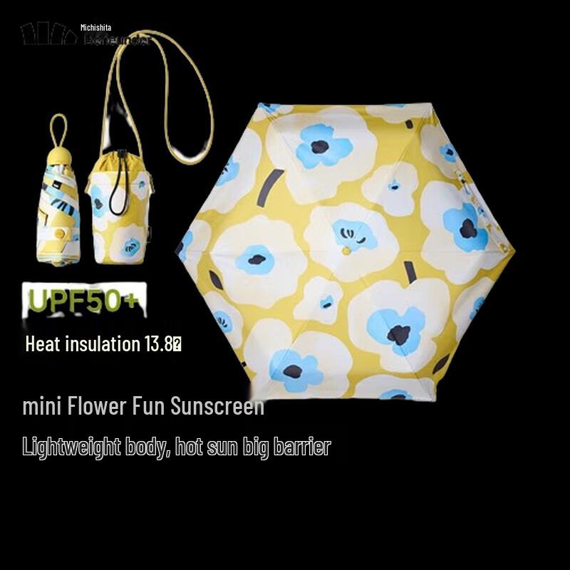 Banana Umbrella UV Protection Five-Fold Sun & Rain Umbrella