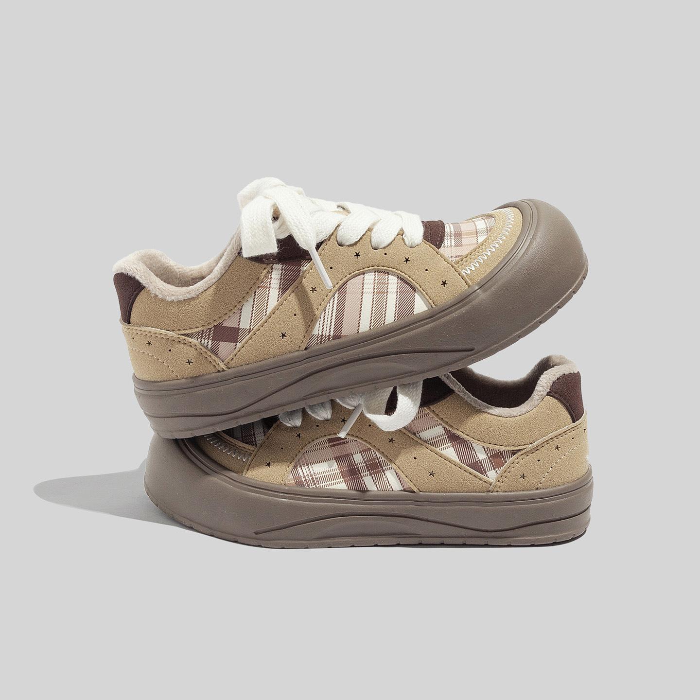 Belle 22 winter new velvet thickened board shoes casual warm two cotton shoes 35