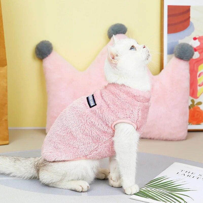 Warm Kitten Clothes for Small Cats Puppy Coat Winter Hairless Cat Jacket Chihuahua Yorkshire Pug Clothing Costumes Pet Supplies