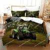 Farm Tractor Bedding Set Duvet Cover Set with Pillowcase Home Textile Twin Full Queen King Bedclothes for Family Home Decor