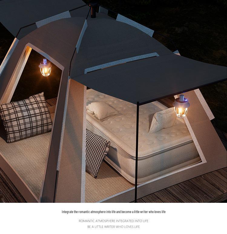 Multifunctional Solar Camping Lantern: Super Bright, Handheld, Hanging Light for Outdoor and Tent Use