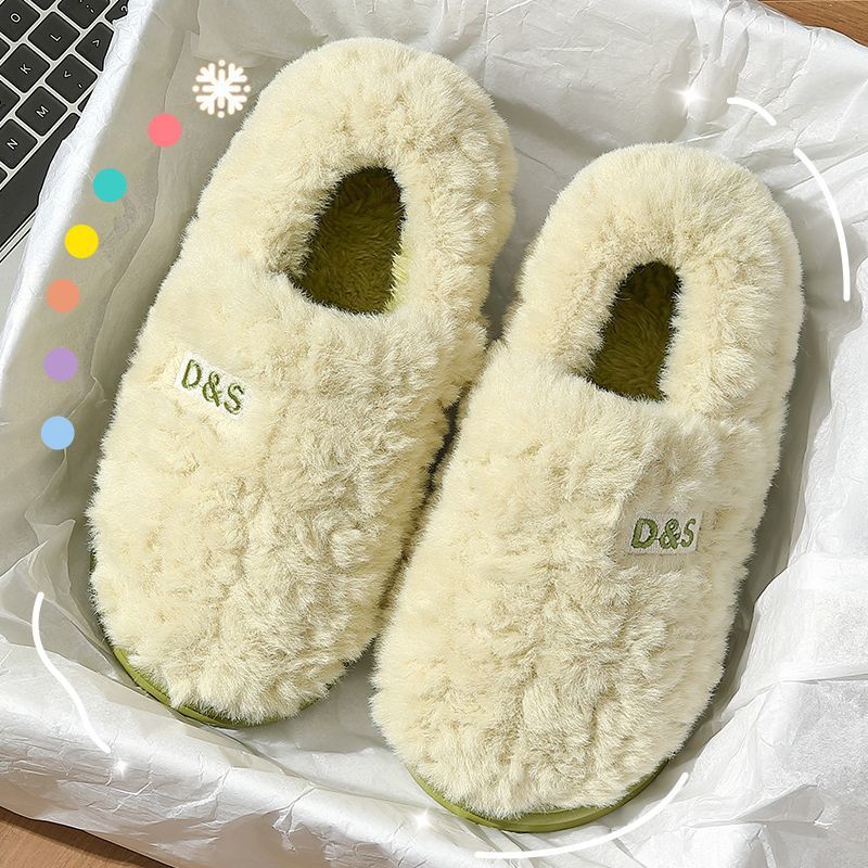 Pantoufles en coton hiver nouvelle collection sac haut avec intérieur maison semelle épaisse antidérapante chaud peluche coton chaussures
