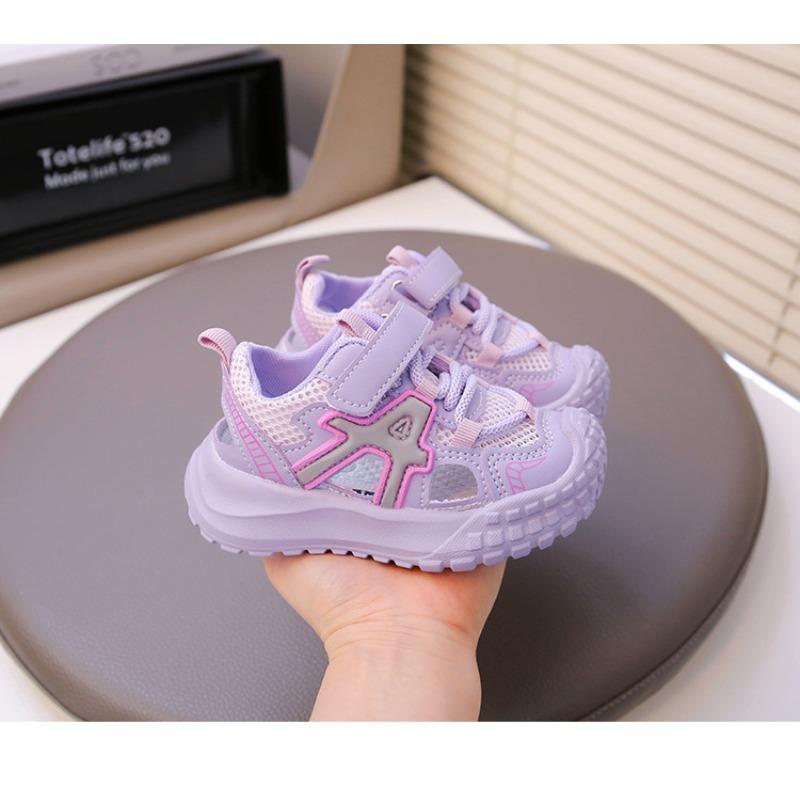 Children's Sports Shoes Summer New Boys Sandals Medium and Small Children's Mesh Breathable Shoes Girls Breathable Soft Sole Dad Shoes