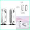 925 Sterling Silver Cubic Zircon Earrings Double  For Women Heart Star Moon Earrings Elegant Birthday Jewelry Gifts