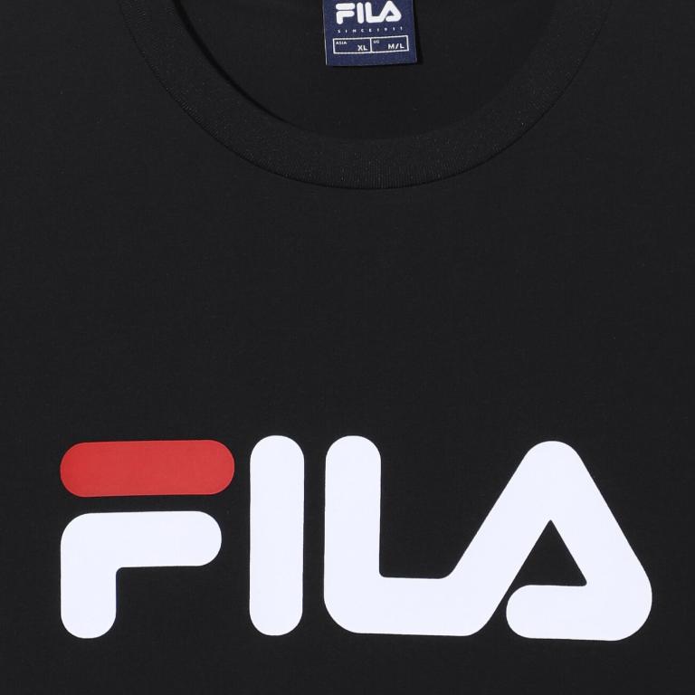Fila T Shirts Unisex Black Crew Neck FS262RS01X018-BLK