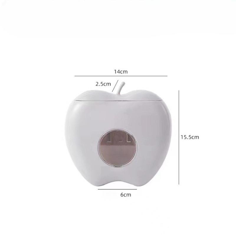 Wielofunkcyjne pudełko do przechowywania woreczków z folią spożywczą w kształcie jabłka, Ścienny kuchenny pojemnik do wyciągania i sortowania, Oszczędzający miejsce artykuł gospodarstwa domowego
