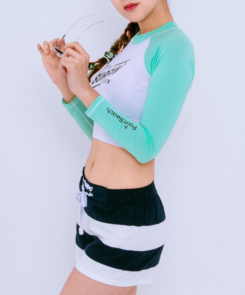 Dangun Raglan Color Block Rash Guard