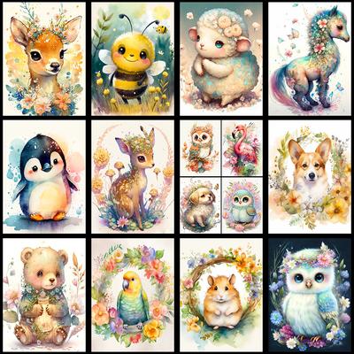 Cute Little Animals Personality DIY Full Drill Diamond Decorative Painting