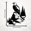 Eagle Metal Wall Art, Mural Statue, Weather Resistant Outdoor Decor, Garden Fence Hanging, Wildlife Lover Gift for Christmas New Year