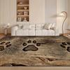 Soft Area Rug, Animal Paw Print Pattern Carpet, Non-slip, Machine Washable, for Bedroom/living Room/office/indoor/game Room