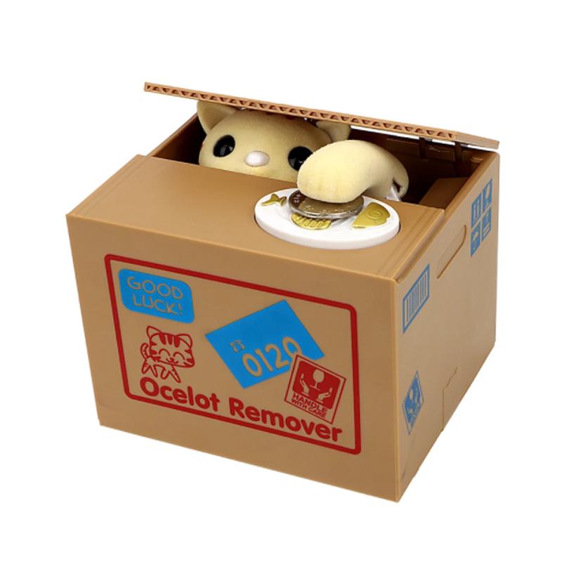 Creative Electronic Money Bank Eat Money Cat Money Bank Cute Toys Children's Gifts Coin Savings Desktop Decorations