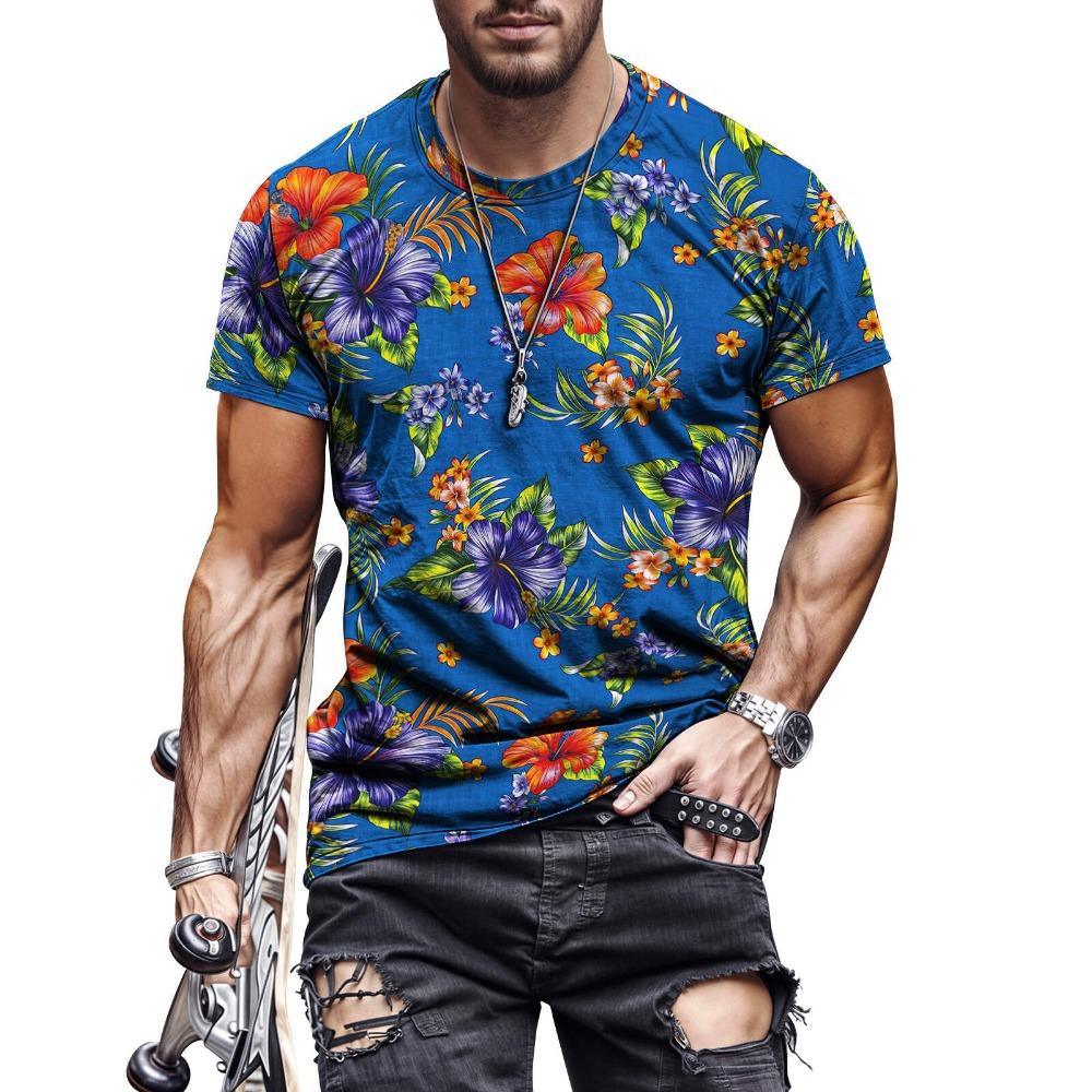 Erkek Hawaii 2025 Y2k Moda Tişört Sokak Harajuku Retro Yazı Baskılı Günlük Üst
