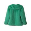 Luxury Faux Fur Coat Women Winter Thick Warm Long Sleeve Turndown Collar Female Overcoat  Elegant Lady Outerwear