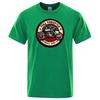 Herren Kurzarm Lockeres Baumwoll-T-Shirt, Cafe Racer Volle Beschleunigung, Rockabilly Bedrucktes Biker, Mode Freizeit-T-Shirt Sommer