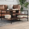 VidaXL Coffee Table, Side Table with Legs, End Table with Storage, Living Room Furniture, Modern, Brown Oak Wood 842315