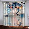 Elegant Room Curtains 3D Abstract Artwork Luxury Curtains For Living Room On Sale, Blackout Curtain For Windows Drapes