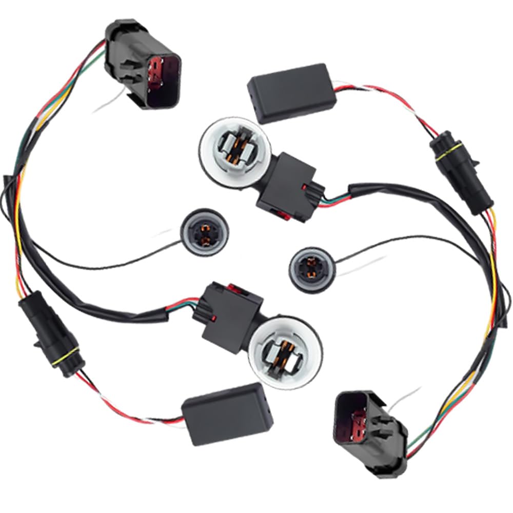 Tail Lamp Wiring Harness Kit, Rear Light Wiring Harness Socket, 55277415AA, 55277414AA, WJ20-0696WH Compatible with Dodge RAM 1500 2013-2022, Male