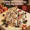 5/12 Stück Vintage Weihnachtskordelzug Geschenktaschen Weihnachtsmann Weihnachten Süßigkeiten Hängebeutel Feiertagsleckereien